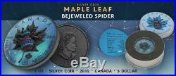 2019 Canada 5$ Maple Leaf Bejeweled SPIDER 1 Oz Silver Coin 500 pcs only PRESALE