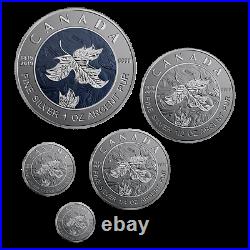 2019 Maple Leaf Fractional Set A Bicentennial Celebration Pure Silver Coin Se