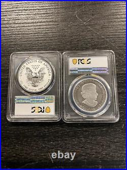 2019 Pride Of Two Nations 2 Coin Set Canada Maple/Silver Eagle PR70