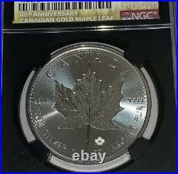 2019 S$5 Canada Maple Leaf 40 Anniversary Release MS70 First Day 79-19,1at1290, o