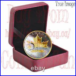 2019 Timeless Icons#3 Loon Maple Leaf $25 Pure Silver Proof Piedfort Coin