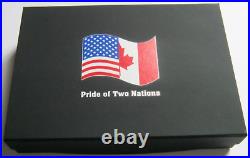 2019-W NGC PF70/70 FDI Pride of Two Nations SILVER EAGLE SET Rare Canada Set