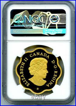 2020 1oz Canada $20 Gilt Silver Iconic Maple Leaves Scallop Proof Ngc Pf70 Fr