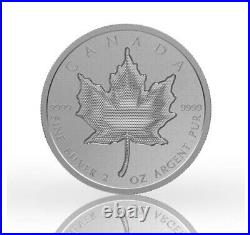 2020 2 Oz Pulsating Maple Leaf Pure Silver Proof Coin Canada