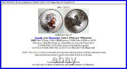 2020 CANADA UK Queen Elizabeth II MAPLE LEAF 1 OZ Vintage Silver $5 Coin i105101