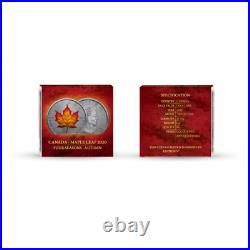 2020 Canada 1 oz Silver Maple Leaf Four Seasons 4-Coin Set 500 Made