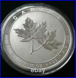 2020 Canada 10 oz Silver $50 Magnificent Maple Leaves BU