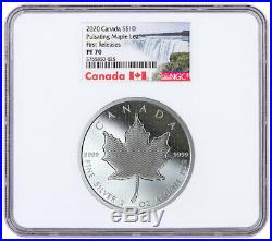 2020 Canada 2 oz Silver Pulsating Maple Leaf Proof $10 NGC PF70 UC FR SKU59156
