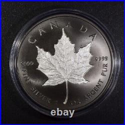 2020 Canada $20 Rhodium Plated Incuse 1oz Silver Maple Leaf UNC