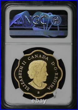 2020 Canada $20 Silver Iconic Maples Leaves Scallop Gilt NGC PF-69 Ultra Cameo