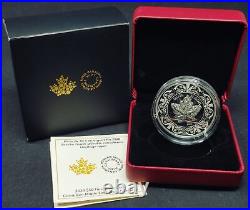 2020 Canada $30 2oz Silver Maple Leaf Brooch Legacy Box/COA