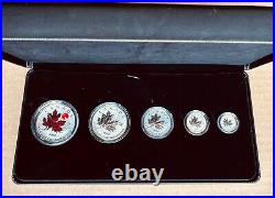 2020 Canada Fine Silver Maple Leaf Fractional Coins Set O Canada (99.88% Pure)