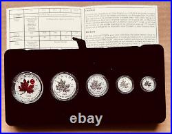 2020 Canada Fine Silver Maple Leaf Fractional Coins Set O Canada (99.88% Pure)