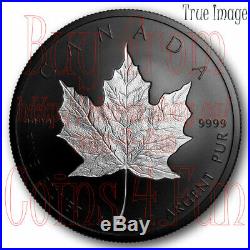 2020 Maple Leaf $50 Rhodium-Plated Double-Incuse Pure Silver Proof Coin Canada