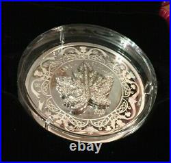 2020 Maple Leaf Brooch Legacy 2 oz. Pure. 9999 Silver Coin with COA and box UNC