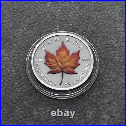 2020 Maple Leaf Canada Canada 1 oz Silver Silver Colored Colored RARE