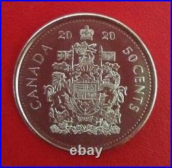 2020 Maple Leaf Pure Gold 50 Cents Coin + 2 FREE 2020 Silver 50 Cents Coins