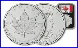 2020 W 1oz Canada $5 Burnished Silver Maple Leaf NGC MS70 FDOI Taylor Signature