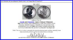 2021 CANADA UK Queen Elizabeth II MAPLE LEAF 1 OZ Vintage Silver $5 Coin i94617