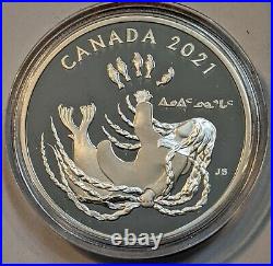 2021 Canada 1 oz Silver $20 Generations Inuit Nunangat Nuliajuk? Sea Goddess
