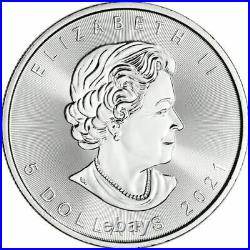 2021 Canada 1 oz Silver Maple Leaf $5 Coin MS70