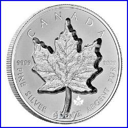 2021 Canada $20.9999 1 Oz Super Incuse Silver Maple Coin Rare Mintage 6,000