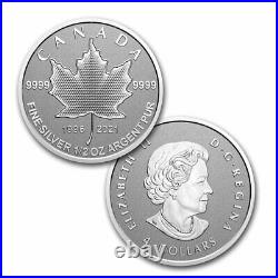 2021 Canada 5-Coin Silver Pulsating Maple Leaf Fractional Set SKU#218458