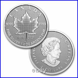 2021 Canada 5-Coin Silver Pulsating Maple Leaf Fractional Set SKU#218458