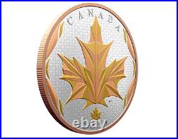 2021 Canada $50 Pure Silver Coin Maple Leaf in Motion