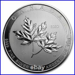 2021 Canada Magnificent Maple Leaves 10oz Pure Silver Coin in Capsule