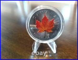 2021 Canada Maple Leaf 4 Seasons Set of 4 x 1 Ounce Silver Colorized Series