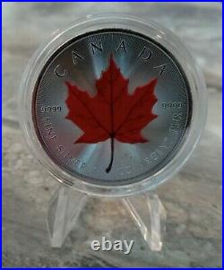 2021 Canada Maple Leaf 4 Seasons Set of 4 x 1 Ounce Silver Colorized Series