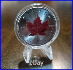 2021 Canada Maple Leaf Series 2 Set of 4 x 1 Ounce Silver Colorized Series
