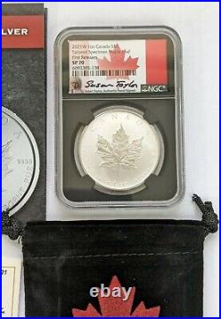 2021-W $5 Canada 1oz Silver Maple Leaf Tailored Specimen NGC SP70 FR Taylor OGP