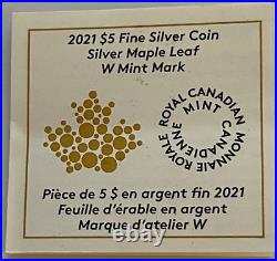 2021 W $5 Silver Tailored Specimen Maple Leaf NGC SP 70 First Releases Black Cor