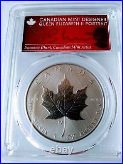 2021-W Canada Maple Leaf Tailored Specimen PCGS SP70 FS Susan Blunt Queen