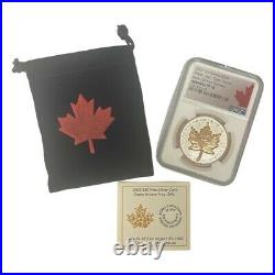 2022 $20 Canada 1 oz Silver Rose Gold Maple Leaf Super Incuse NGC PF70 FR