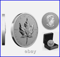 2022 Canada 1oz. Fine Silver $20 Coin Ultra-High Relief Silver Maple Leaf
