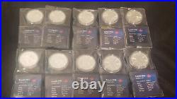 2022 Canada Maple Leaf OUR SOLAR SYSTEM Colorized 1 oz Silver Coins Set of 10