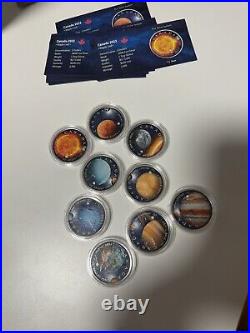 2022 Canada Maple Leaf Our Solar System. Set of 9 (Brand new)