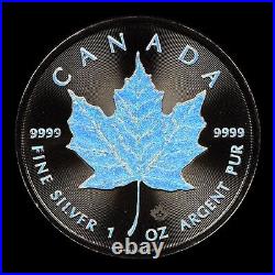 2022 Holographic Canadian Maple Leaf. 1oz Silver. 9999. LOW MINTAGE 500 ONLY