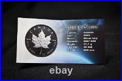 2022 Holographic Canadian Maple Leaf. 1oz Silver. 9999. LOW MINTAGE 500 ONLY