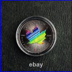 2022 Maple Leaf Rainbow Silver Black Ruthenium Canada Canada ONLY 250 BU #1