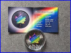 2022 Maple Leaf Rainbow Silver Black Ruthenium Canada Canada ONLY 250 BU #2