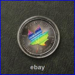 2022 Maple Leaf Rainbow Silver Black Ruthenium Canada Canada ONLY 250 BU #5