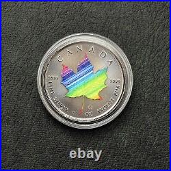 2022 Maple Leaf Rainbow Silver Black Ruthenium Canada Canada ONLY 250 BU #5