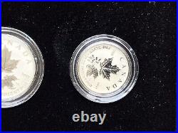 2022 Silver Maple Leaf Fractional Five Coin Set, Royal Canadian Mint