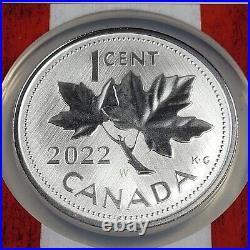 2022 W Canada 1 oz Silver FAREWELL TO THE PENNY 10th ANNV NGC SP70