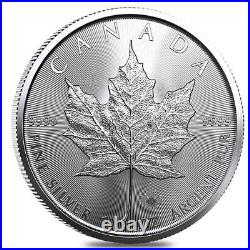 2023 1 Oz Canadian Silver Maple Leaf Coin. 9999 Fine (Lot of 10) Fast Shipping