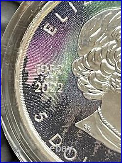 2023 1 Oz Silver Canada Maple Leaf, Northern Lights, Low Serial # 44 of only 300